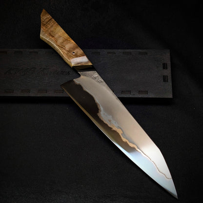 230mm Stainless San-Mai Compound Gyuto | Handmade Kitchen Knives
