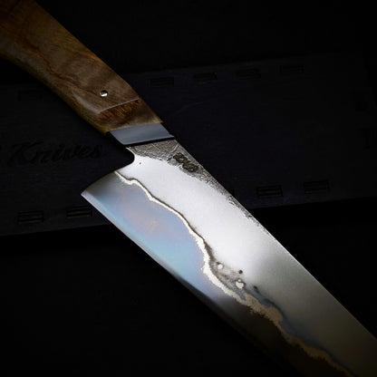 230mm Stainless San-Mai Compound Gyuto | Handmade Kitchen Knives