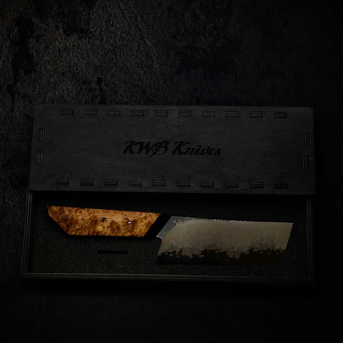 125mm Stainless San-Mai Nakiri Veg Knife | Handmade Kitchen Knives