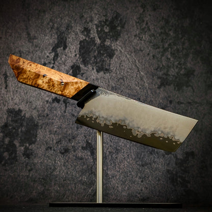 125mm Stainless San-Mai Nakiri Veg Knife | Handmade Kitchen Knives