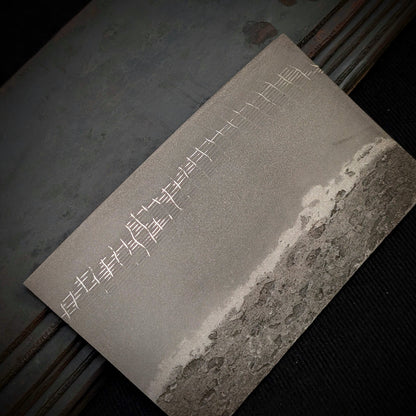 Barbed wire San-Mai 80crv2 Knife Making Steel Billet - KWB Knives