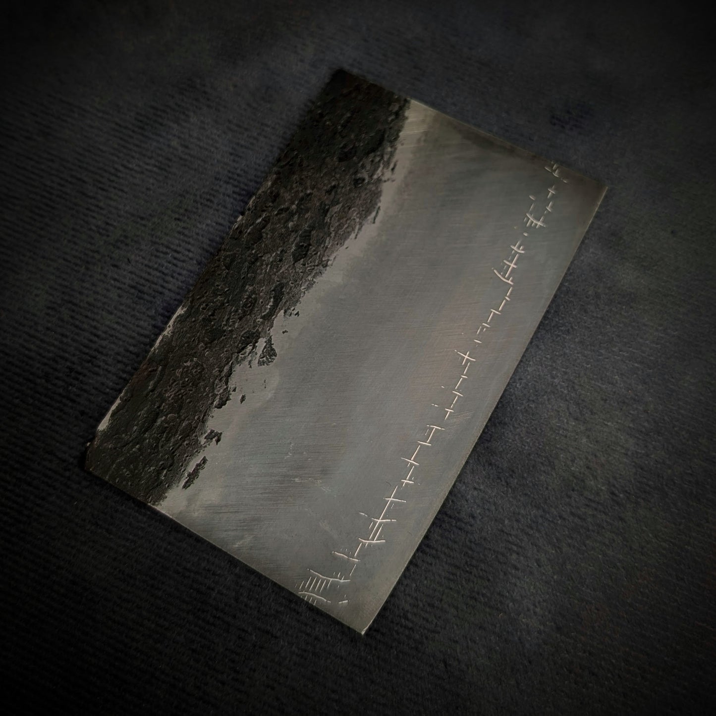 Barbed wire San-Mai 80crv2 Knife Making Steel Billet - KWB Knives