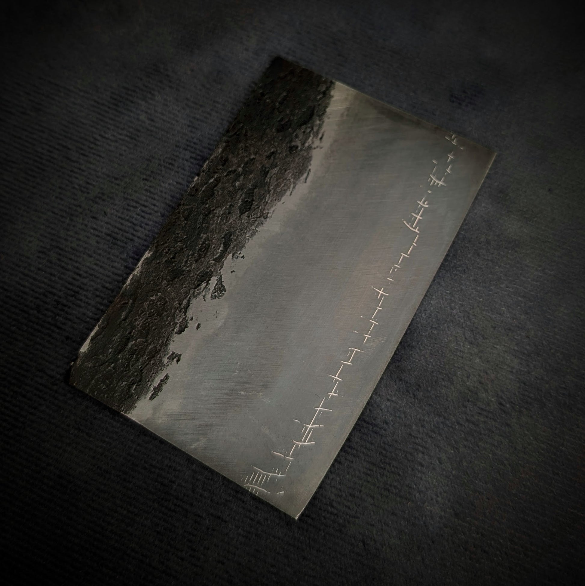 Barbed wire San-Mai 80crv2 Knife Making Steel Billet - KWB Knives