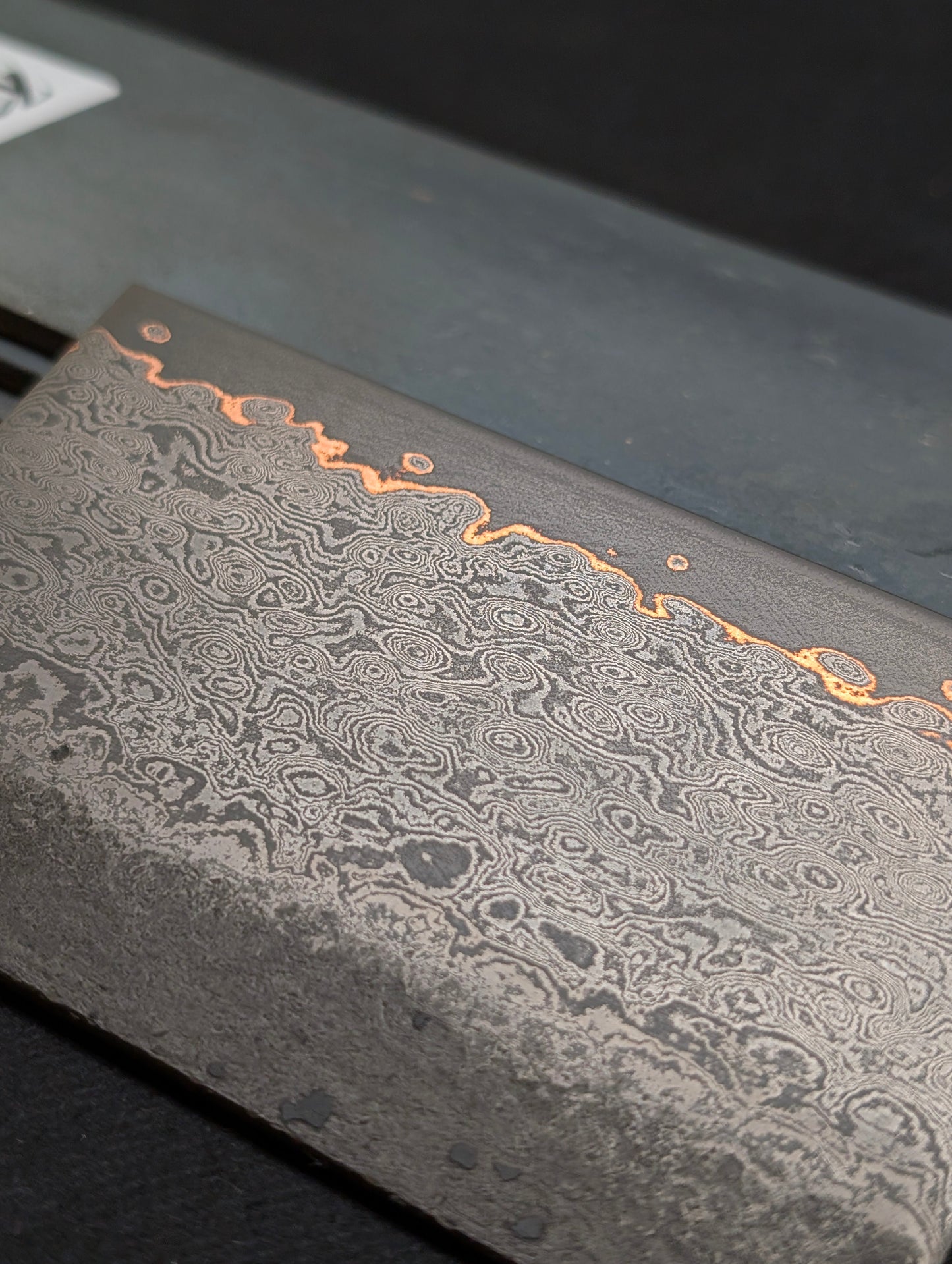 Damascus Cu-Mai Knife Making Steel Billet - KWB Knives