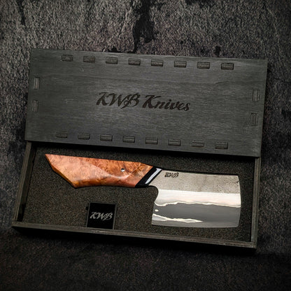 90mm Stainless San-Mai Herb Chopper | Handmade Kitchen Knives-KWB Knives