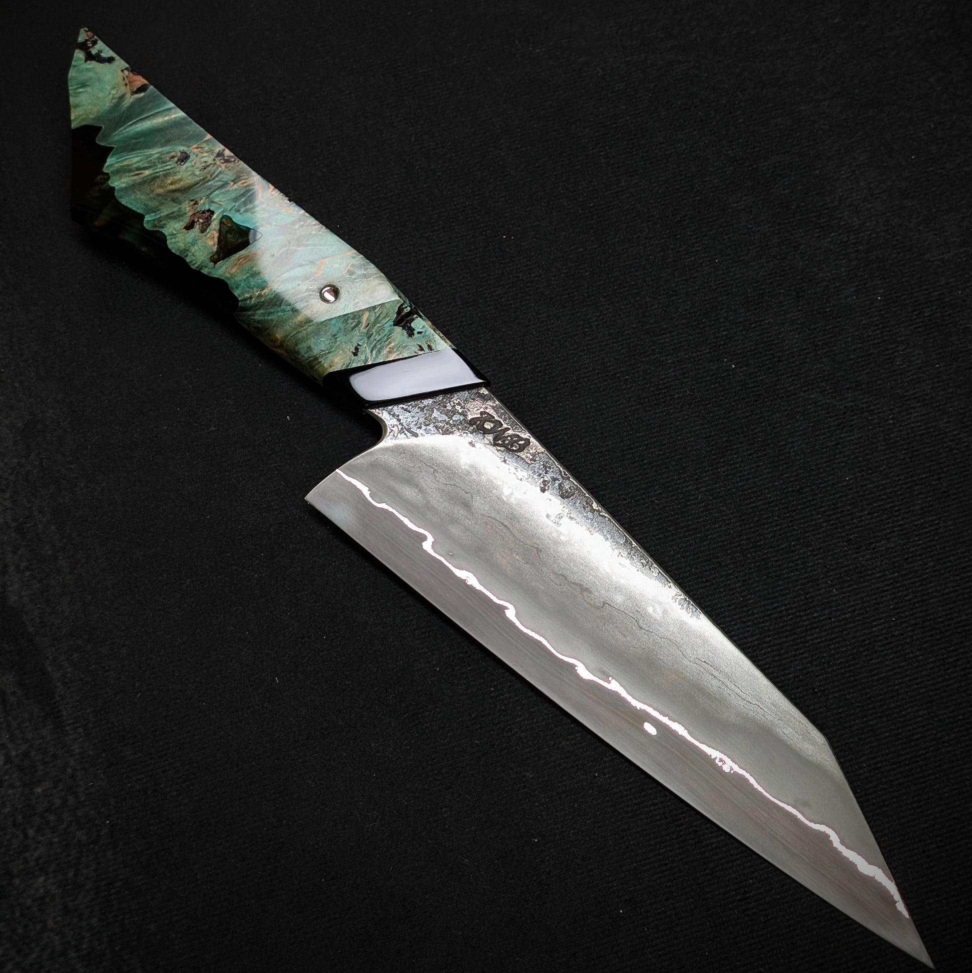 160mm Stainless San-Mai Utility Knife | Handmade Kitchen Knives-KWB Knives