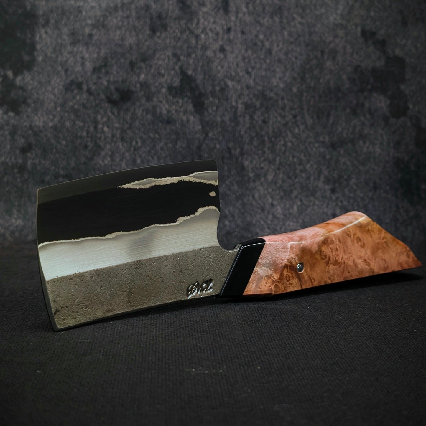 90mm Stainless San-Mai Herb Chopper | Handmade Kitchen Knives-KWB Knives