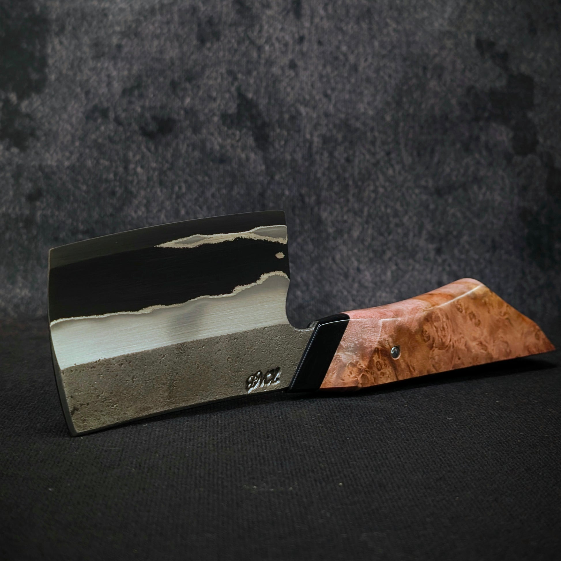 90mm Stainless San-Mai Herb Chopper | Handmade Kitchen Knives-KWB Knives