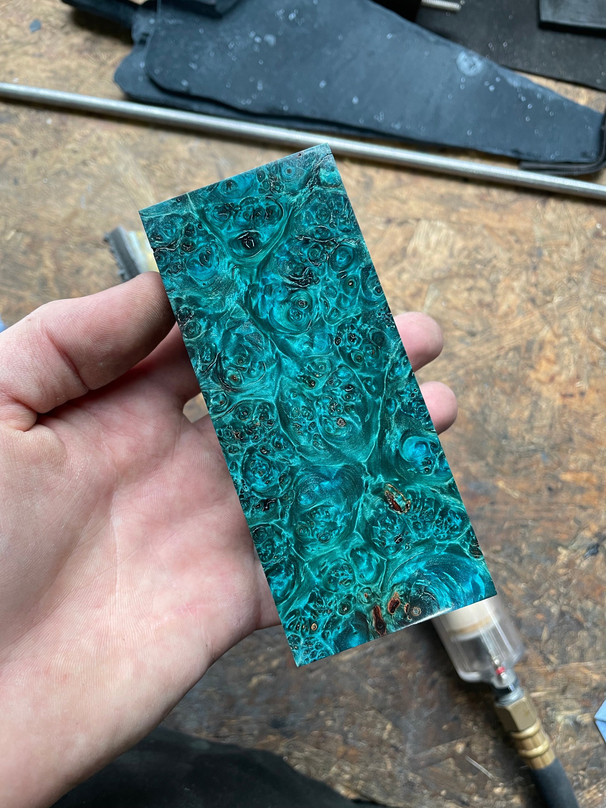 Stabilised Horse Chestnut Burr Handle Block