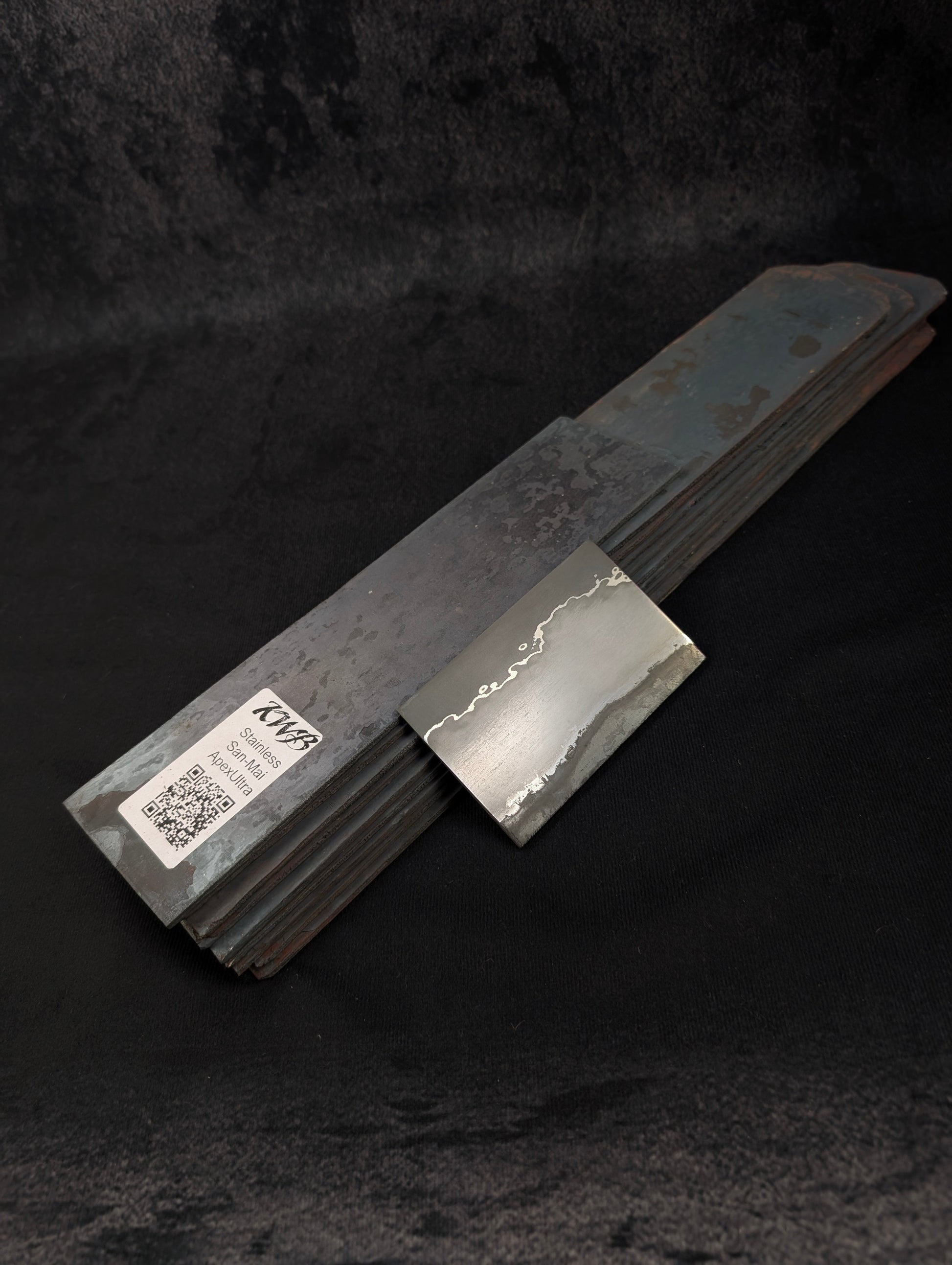 Stainless San-Mai Knife Making Steel Billet - KWB Knives