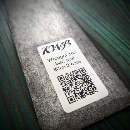 Wrought iron San-Mai Knife Making Steel Billet - KWB Knives