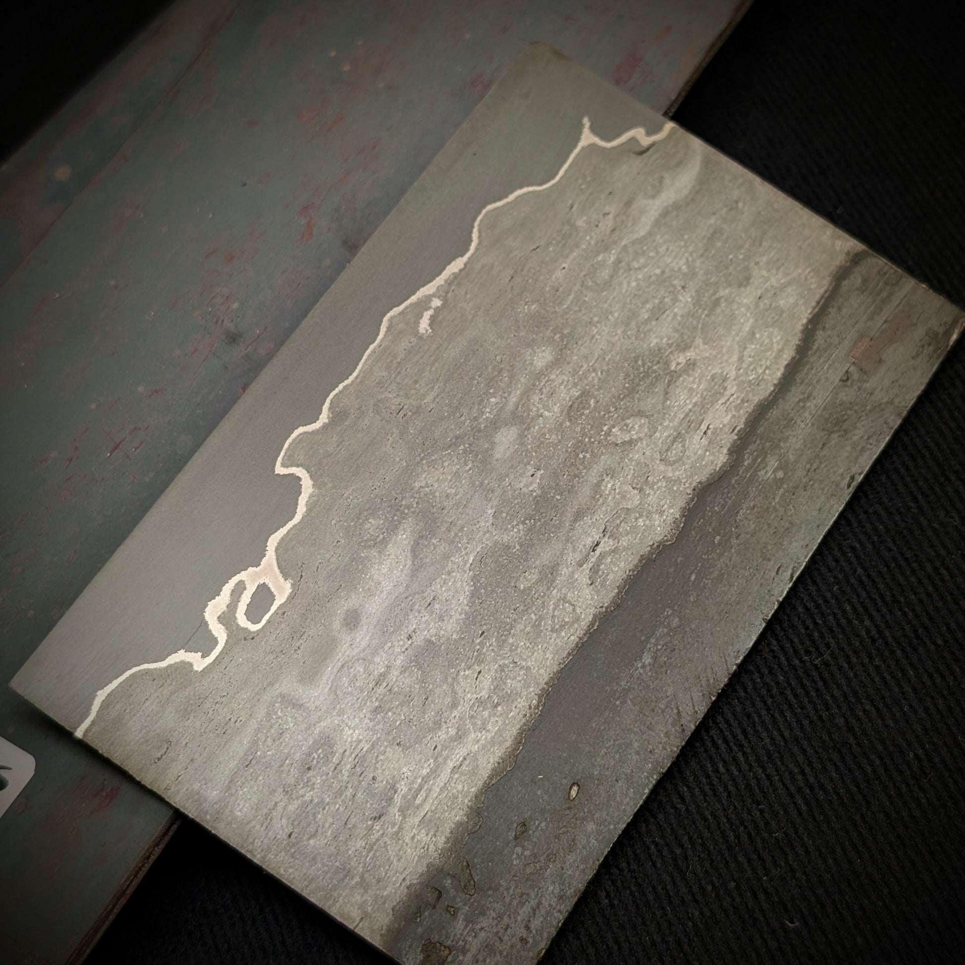 Wrought iron San-Mai Knife Making Steel Billet - KWB Knives