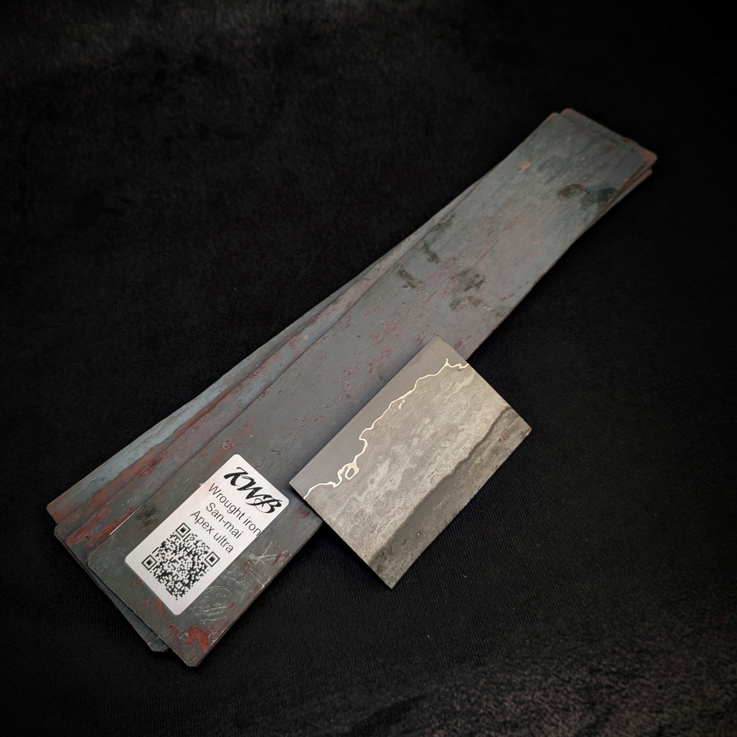 Wrought iron San-Mai Knife Making Steel Billet-KWB Knives